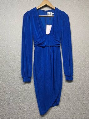 🆕 S (4) Hello Molly “Jessie” Royal Blue Cocktail Dress NWT